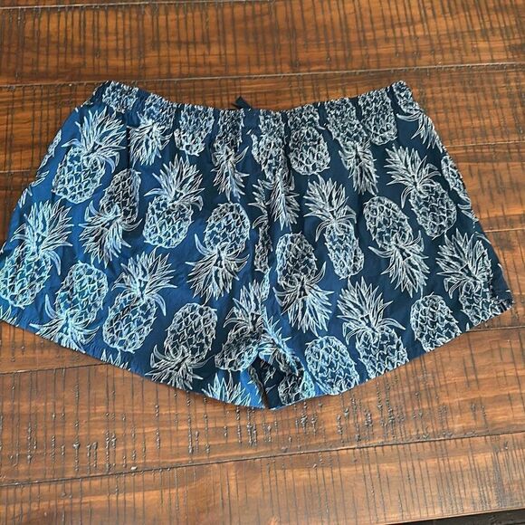Lauren James 2XL pineapple pull on shorts active beach vacation nylon - Picture 6 of 6